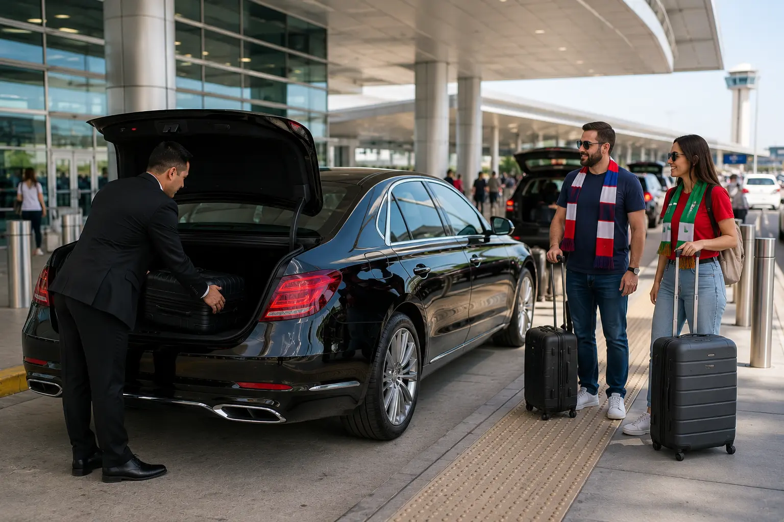 World Cup airport transportation Houston match day transfer fleet