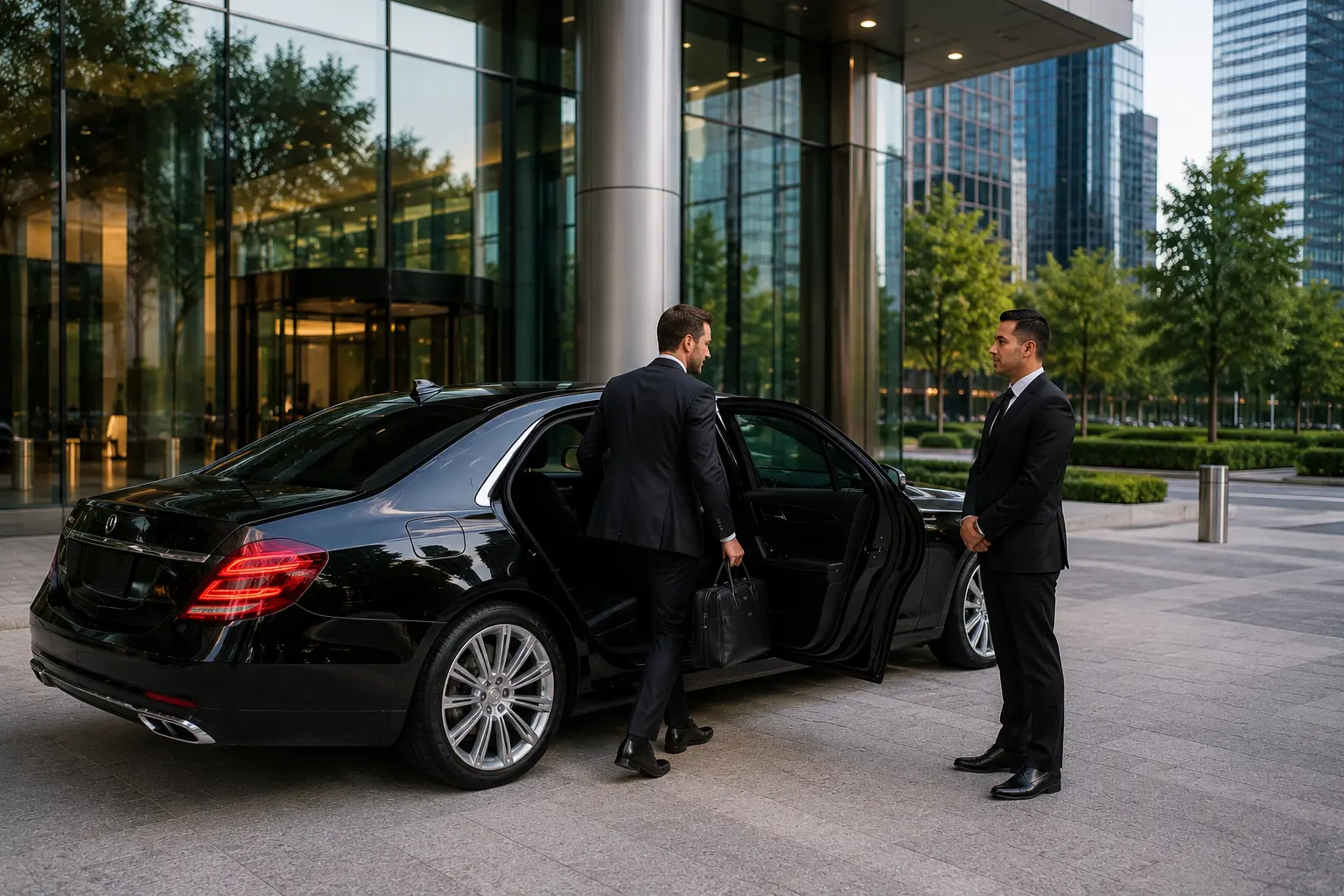Professional Chauffeur Service Houston — MG Luxury Limo Fleet Professional chauffeur service Houston MG Luxury Limo fleet exterior