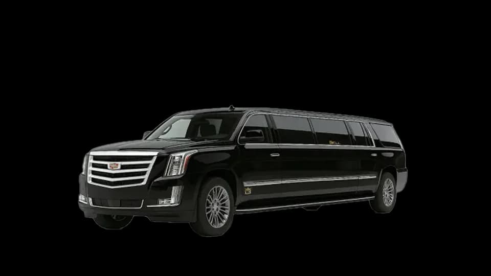 Black stretch SUV limousine
