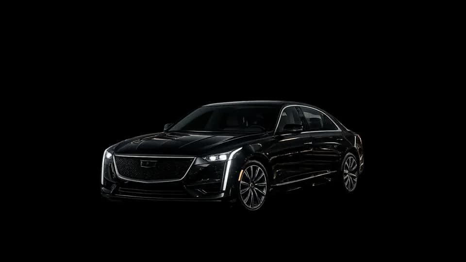 Black luxury sedan