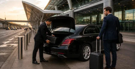 Houston airport car service with professional chauffeur