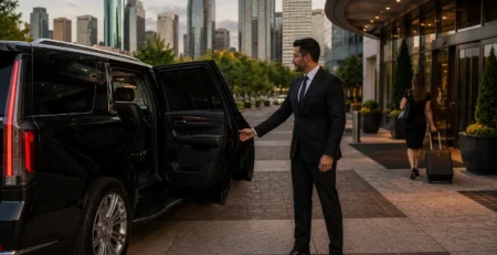 Professional chauffeur service Houston MG Luxury Limo luxury sedan SUV